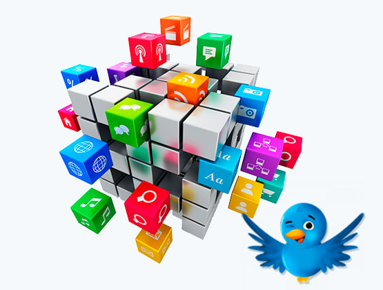  Social Media logo's including Twitter bird